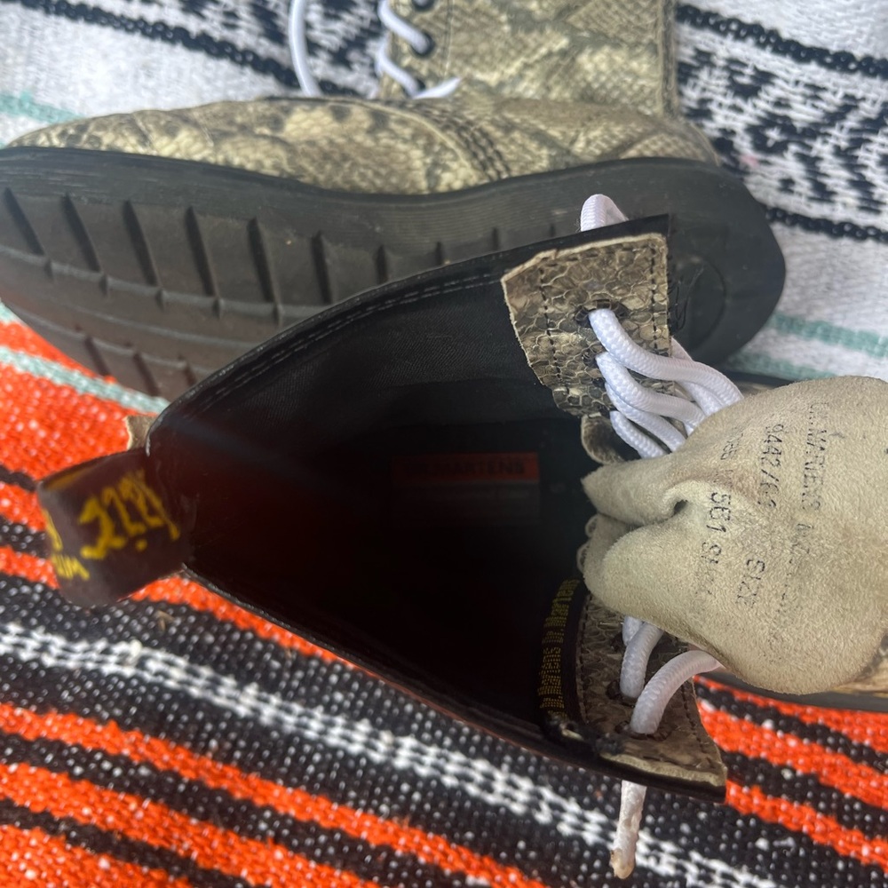 Dr. Martens Rare 1990’s Python Boots - image 5